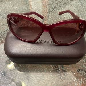 Louis Vuitton rare Design sunglasses silver tone LV symbols Swarovski crystals